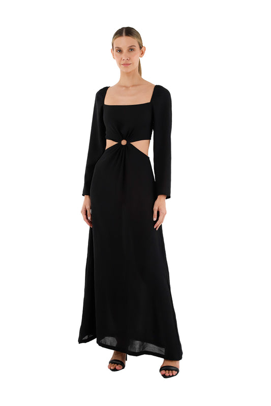 Black Aura Short Dress