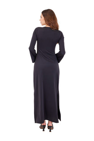 BLACK SIENNA LONG DRESS