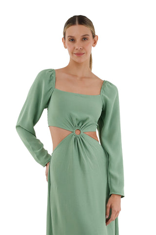 Dark Green Aura Short Dress