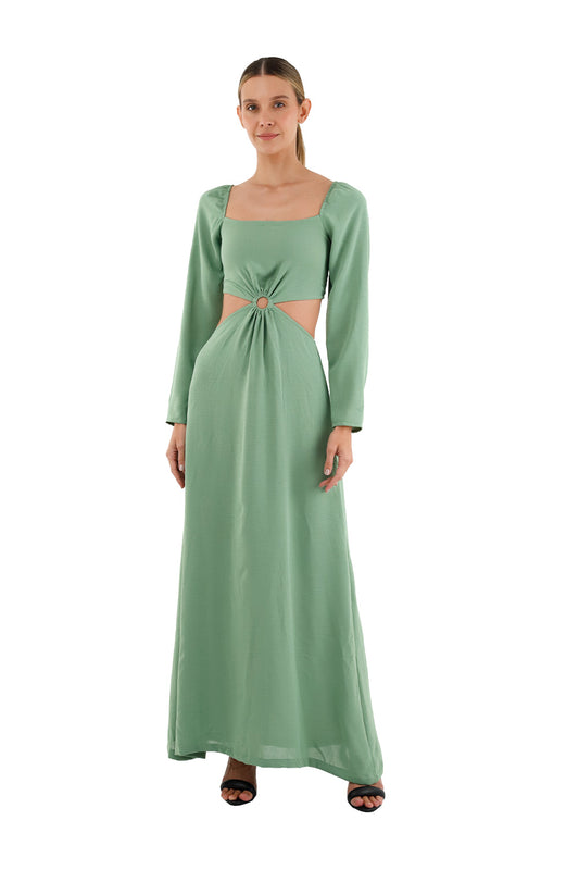 Dark Green Aura Short Dress