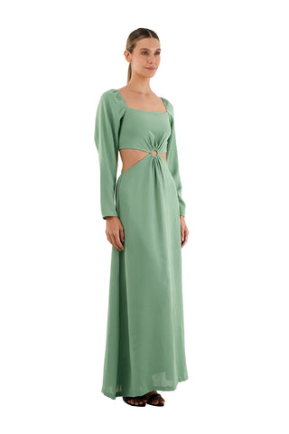 Dark Green Aura Short Dress