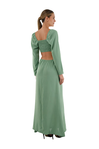 Dark Green Aura Short Dress