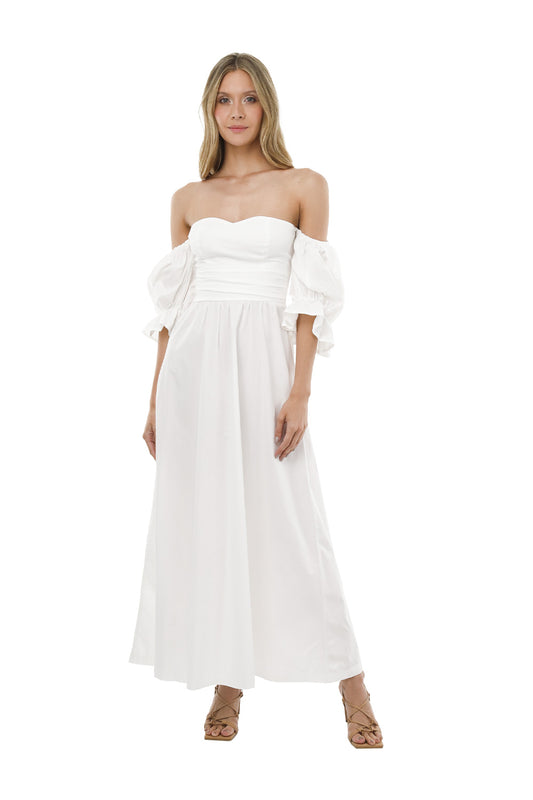 IVORY RADIANT SOUL LONG DRESS