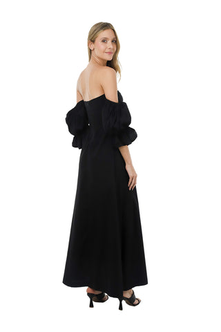 BLACK RADIANT SOUL LONG DRESS