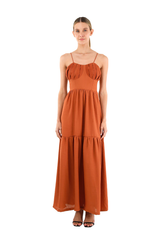 Terracotta Reese Long Dress