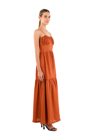 Terracotta Reese Long Dress