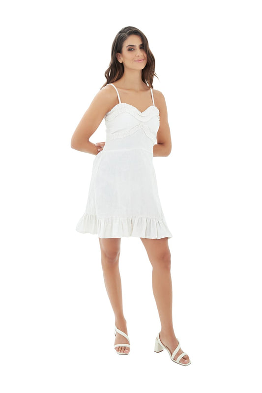 Ivory Viaje Nocturno Mini Dress for woman