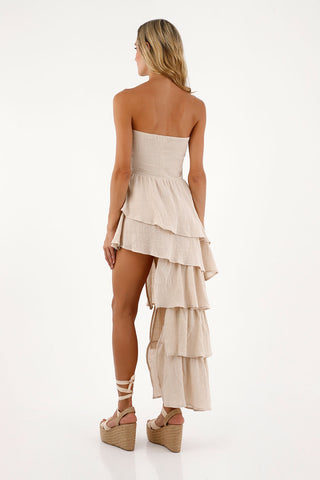 Taupe Brooke Long Dress