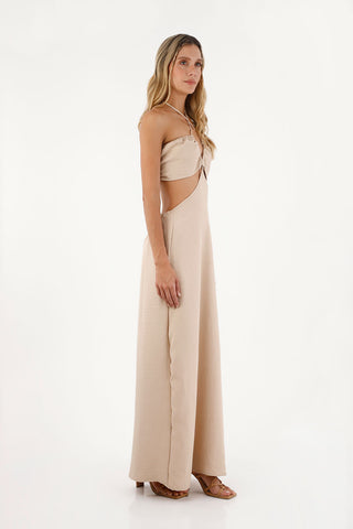 Beige Joan Long Dress