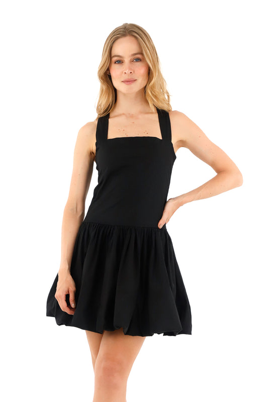 Black Miuccia Short Dress