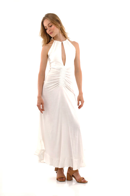 Ivory Aurelia Long Dress