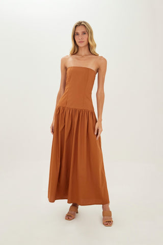 Taupe Kira Long Dress