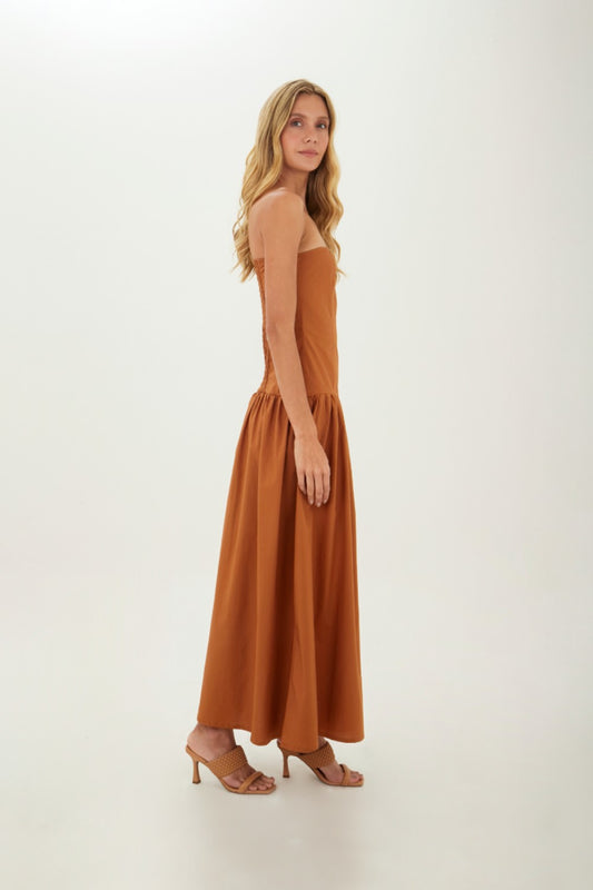 Taupe Kira Long Dress