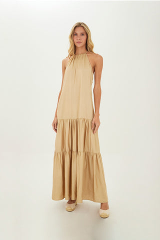 Beige Luzia Long Dress