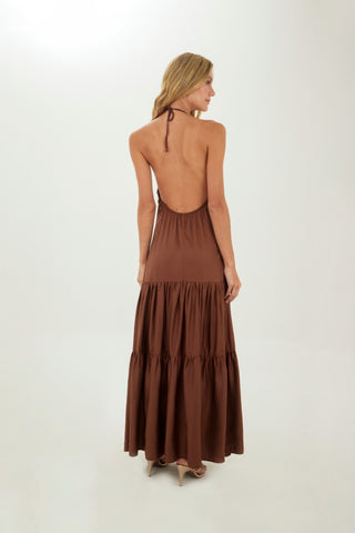 Brown Luzia Long Dress
