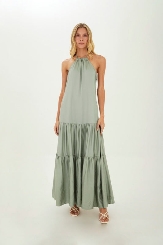 Green Luzia Long Dress