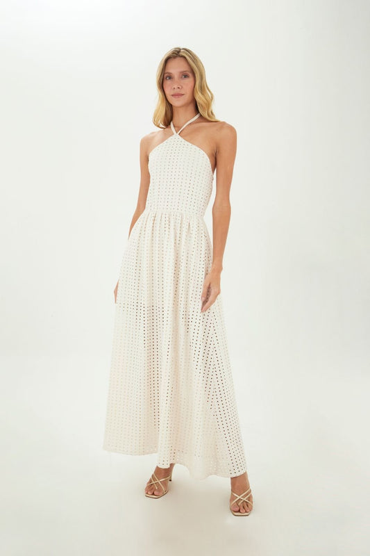 Beige Regine Long dress