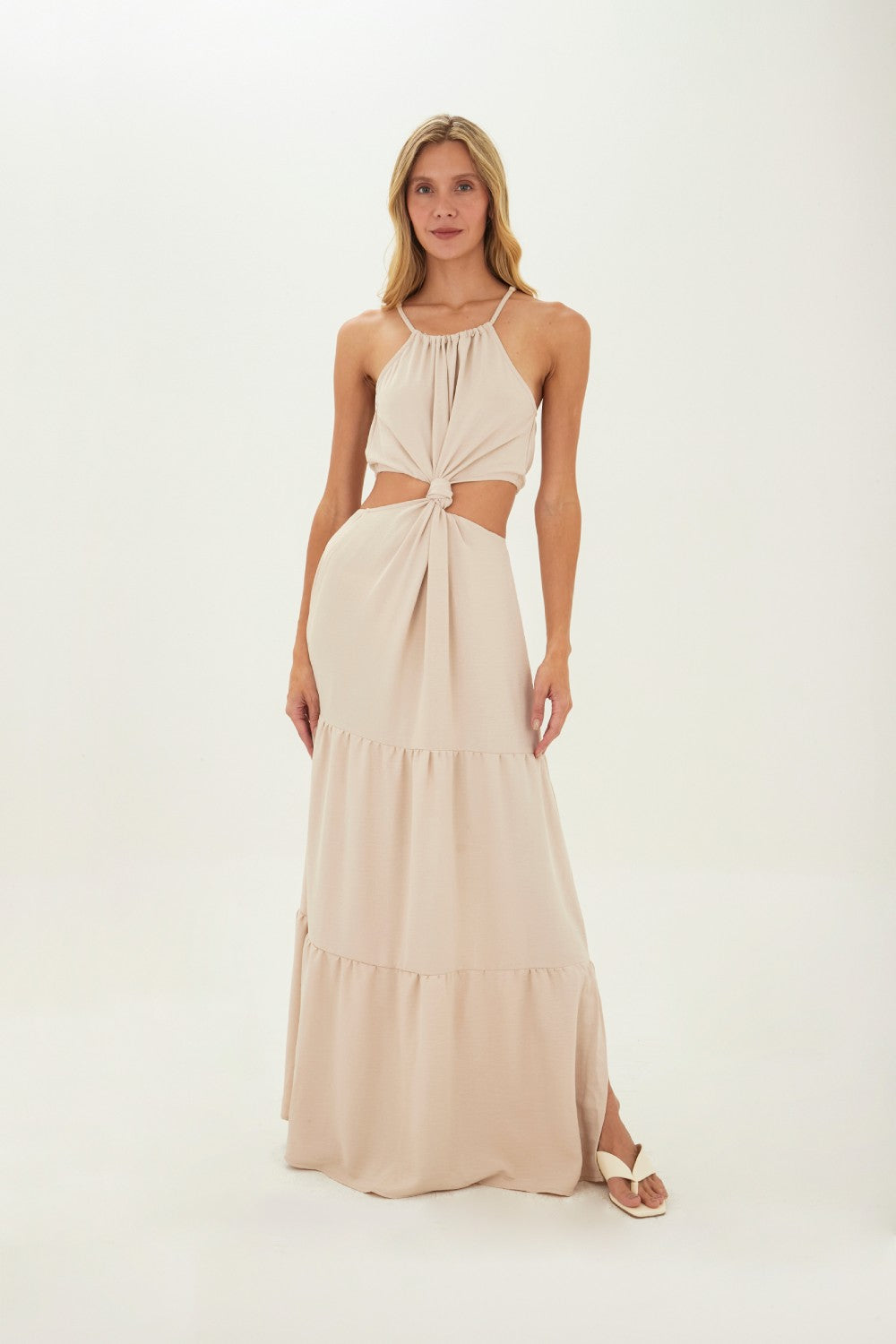 Beige Sophie long dress