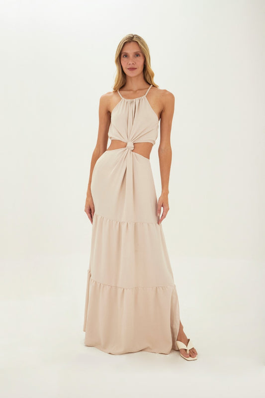 Beige Sophie long dress