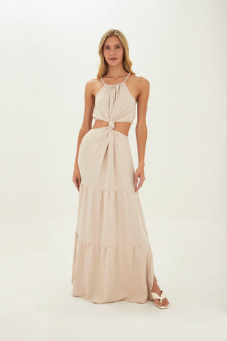 Beige Sophie long dress