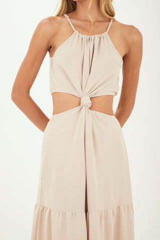 Beige Sophie long dress