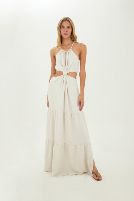 Ivory Sophie long dress
