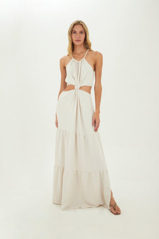 Ivory Sophie long dress