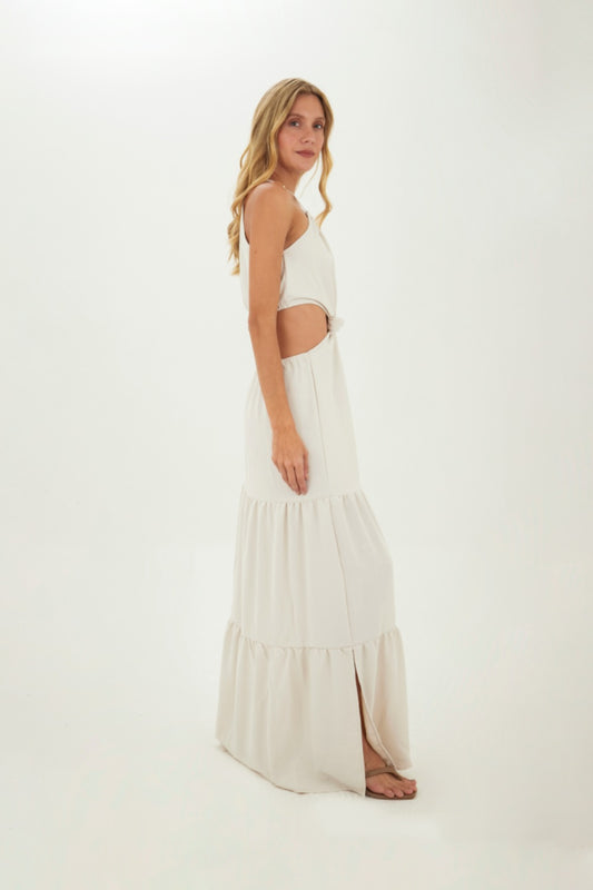 Ivory Sophie long dress