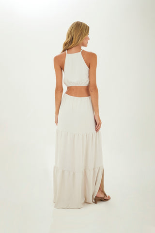 Ivory Sophie long dress