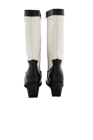Black and Ivory Sabine Western Boots