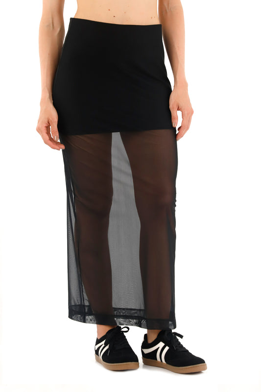 Black Bey Long Skirt