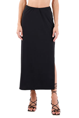 Black Sunlit Long Skirt