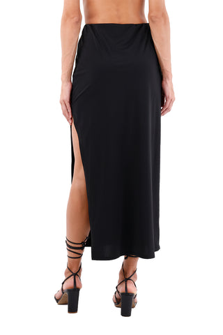 Black Sunlit Long Skirt