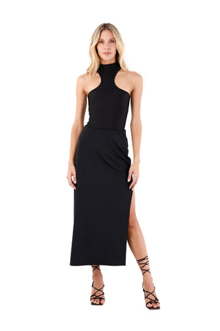 Black Sunlit Long Skirt