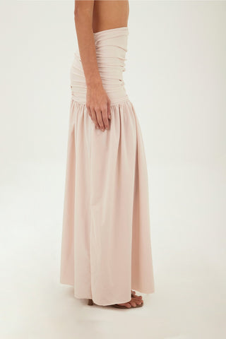 Beige Claudine Long Skirt