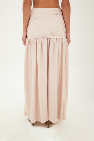 Beige Claudine Long Skirt