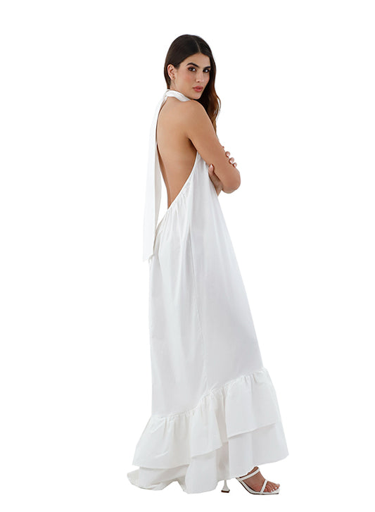 Ivory Brett Long dress for woman