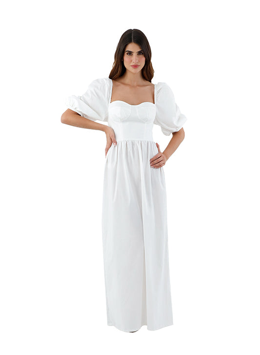 Ivory Vivien Long dress for woman