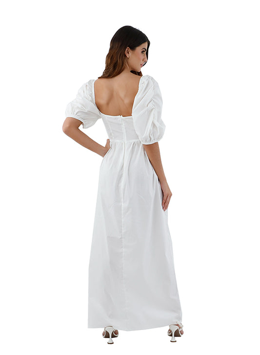 Ivory Vivien Long dress for woman