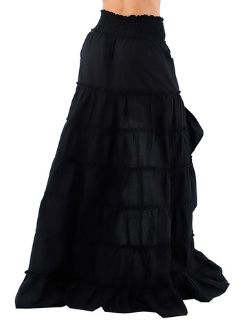 Black Kelly Long Skirt for woman