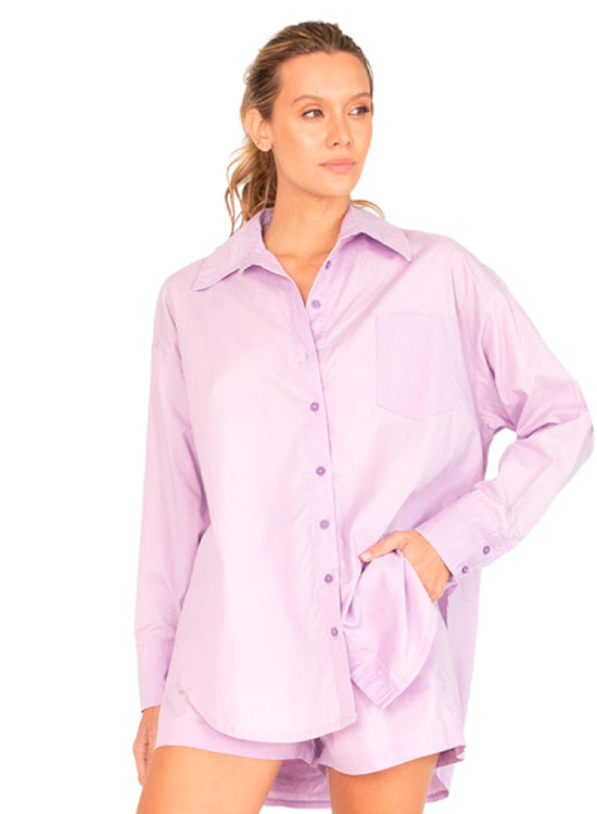 Lilac Boyfriend Haven Shirt for woman