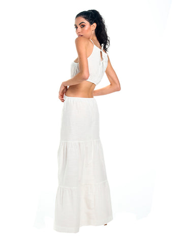 Ivory Dalia Long dress for woman