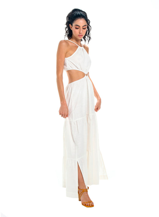 Ivory Dalia Long dress for woman