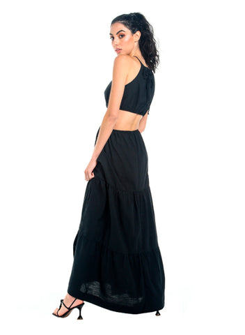 Black Dalia Long dress for woman