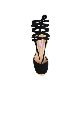 Black Platforms Espadrille for Woman