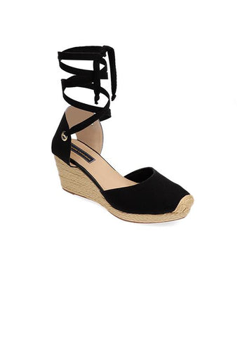 Black Kiri Platforms Espadrille for Woman