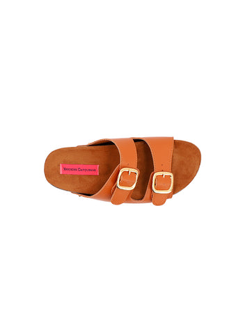 Honey brown Bubbles_A Buckle Sandals for Woman