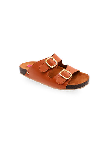 Honey brown Bubbles_A Buckle Sandals for Woman