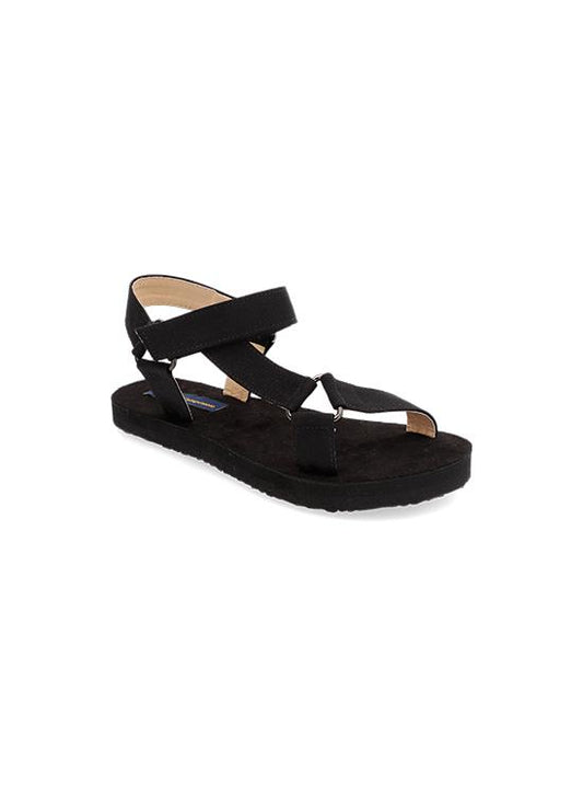 Black Tolu Sports Sandals for Woman